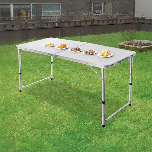 120cm Adjustable Aluminium Folding Table