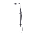 WELS 8" Rain Shower Head Set Square Dual Heads Faucet High Pressure Hand Held