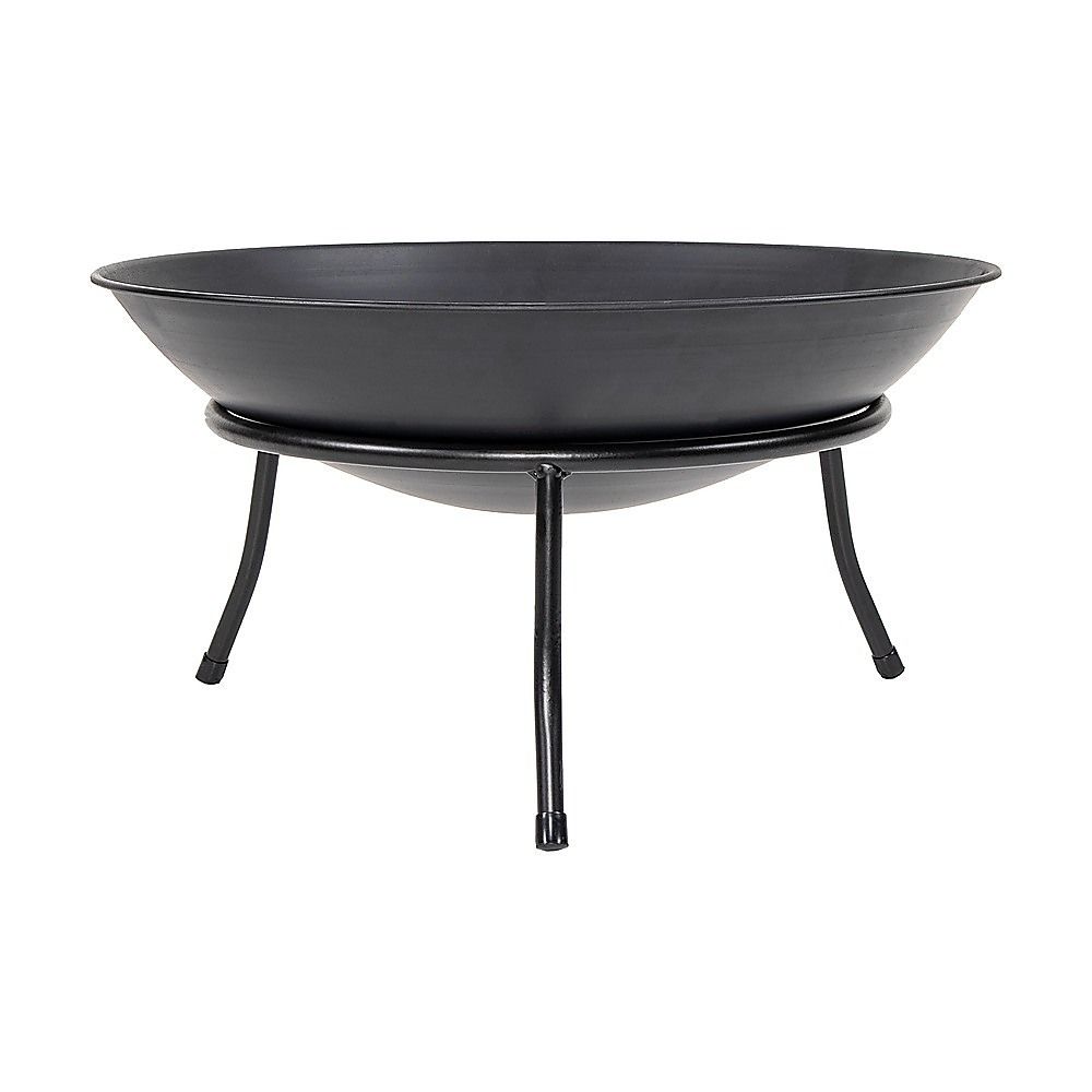 Iron Fire Bowl Traditional Log Fire Pit Outdoor Heating Camp Site Barbecue