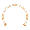 260cm Gold Metal Wedding Arch Round Balloon Birthday Party