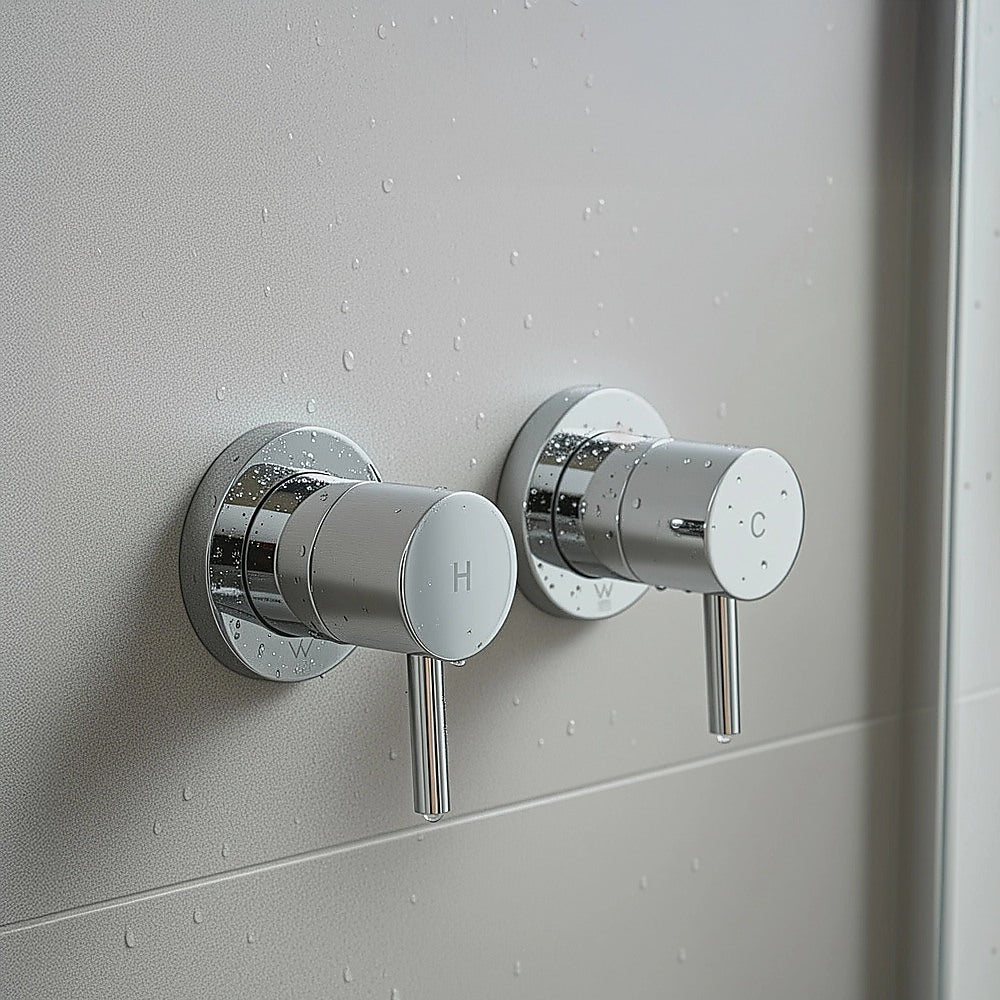Bathroom Shower Bath Hot and Cold Mixer WATERMARK Certified in Chrome