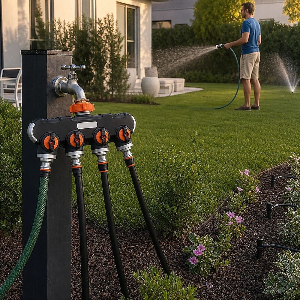 4-Way Water Distributor Garden Irrigation