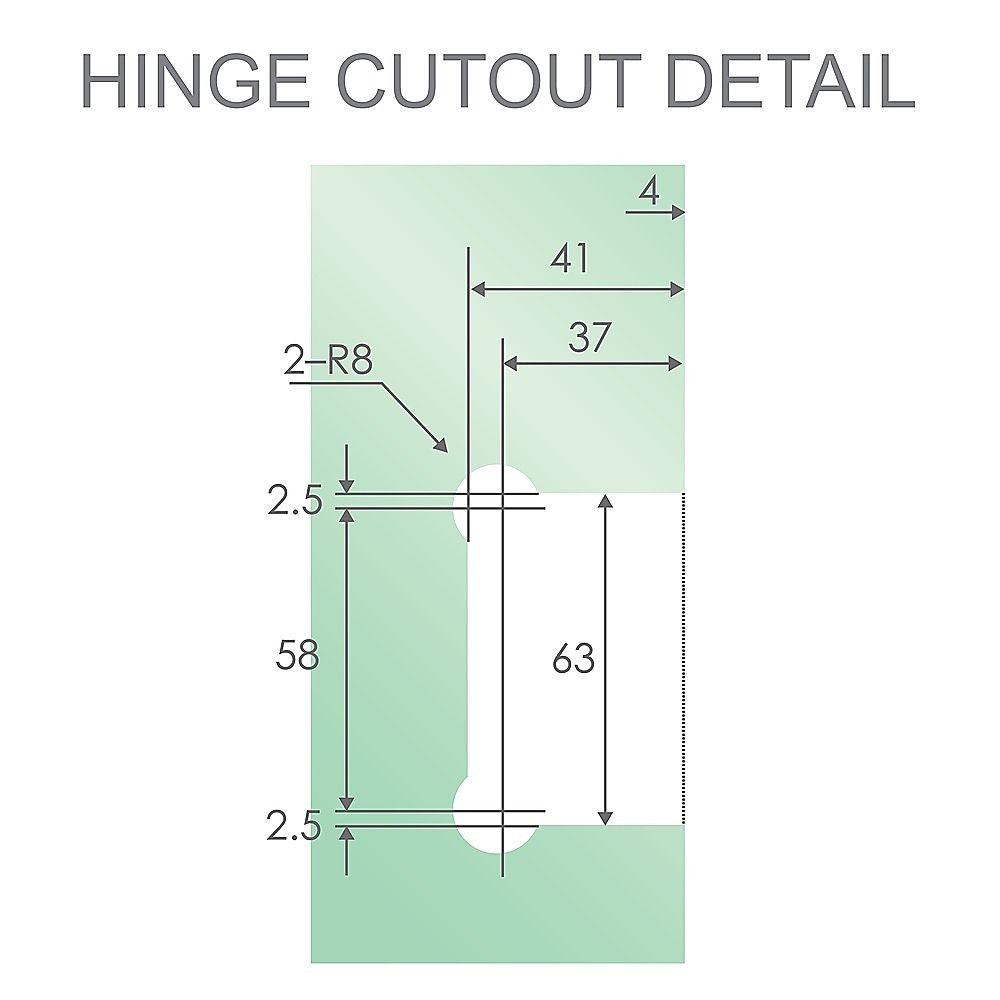 90cm Frameless Swing Bath Screen – Chrome Hardware with Brass hinge for Modern Bathrooms