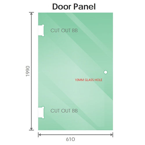 90 × 80cm Corner Frameless Shower Screen – Gold, Round Knob Handle