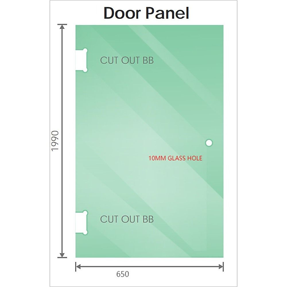 110x110cm Corner Frameless Shower Screen with Gold F-Brackets and Brass Hinges, Square Double Pull Handle