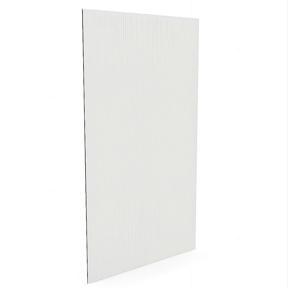 100cm Reeded Glass Shower Screen with Gold F-Brackets and Floor F-Bracket