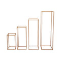 Rose Gold Metal Flower Stand