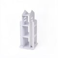 Rotating Bookcase Bookshelf Kid's Book Organiser Rack Wooden Castle Display Shelf