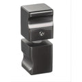 Brass Shower Door Square Knob Handle in Gunmetal