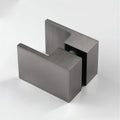 Brass Shower Door Square Double Pull Handle in Gunmetal