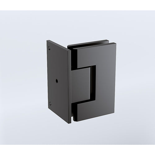 90° Stainless Steel Shower Door L-Hinge – Black