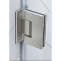 90 Degree Brass Glass Shower Door L-Hinge in Chrome