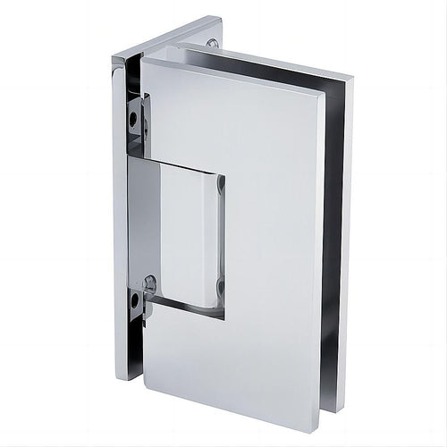 90° Brass Shower Door L-Hinge – Chrome