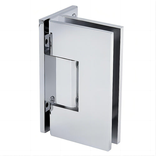 90° Stainless Steel Shower Door L-Hinge – Chrome