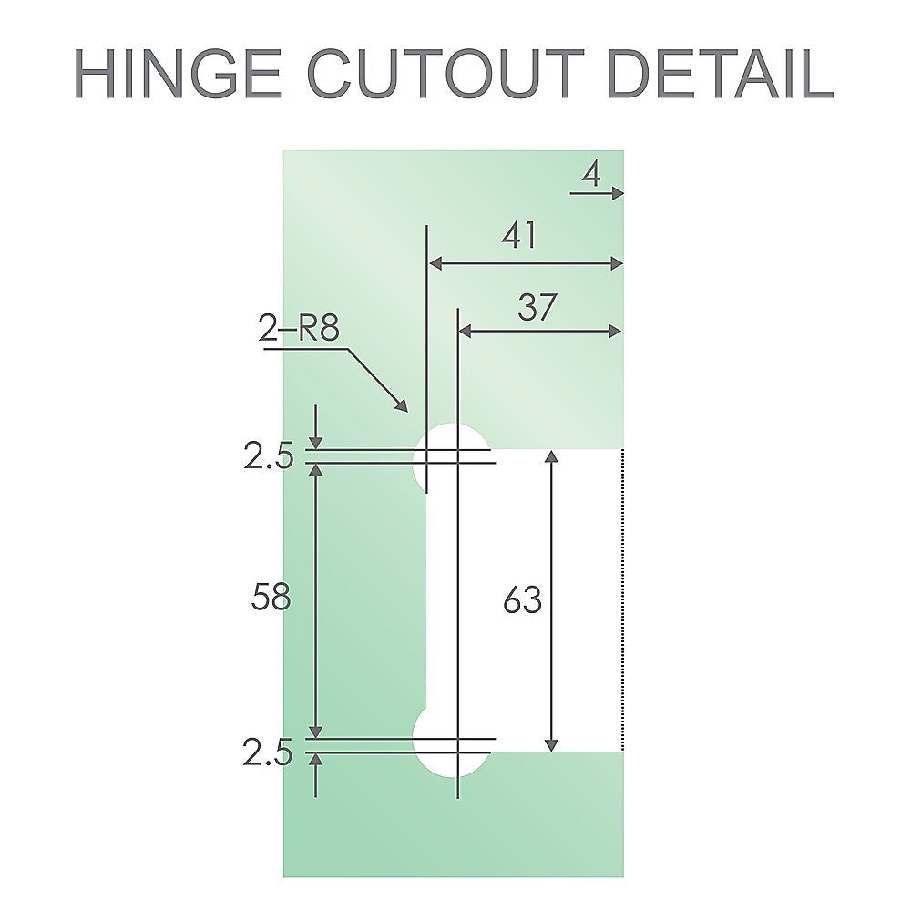 90 Degree Stainless steel Glass Shower Door L-Hinge in Nickel