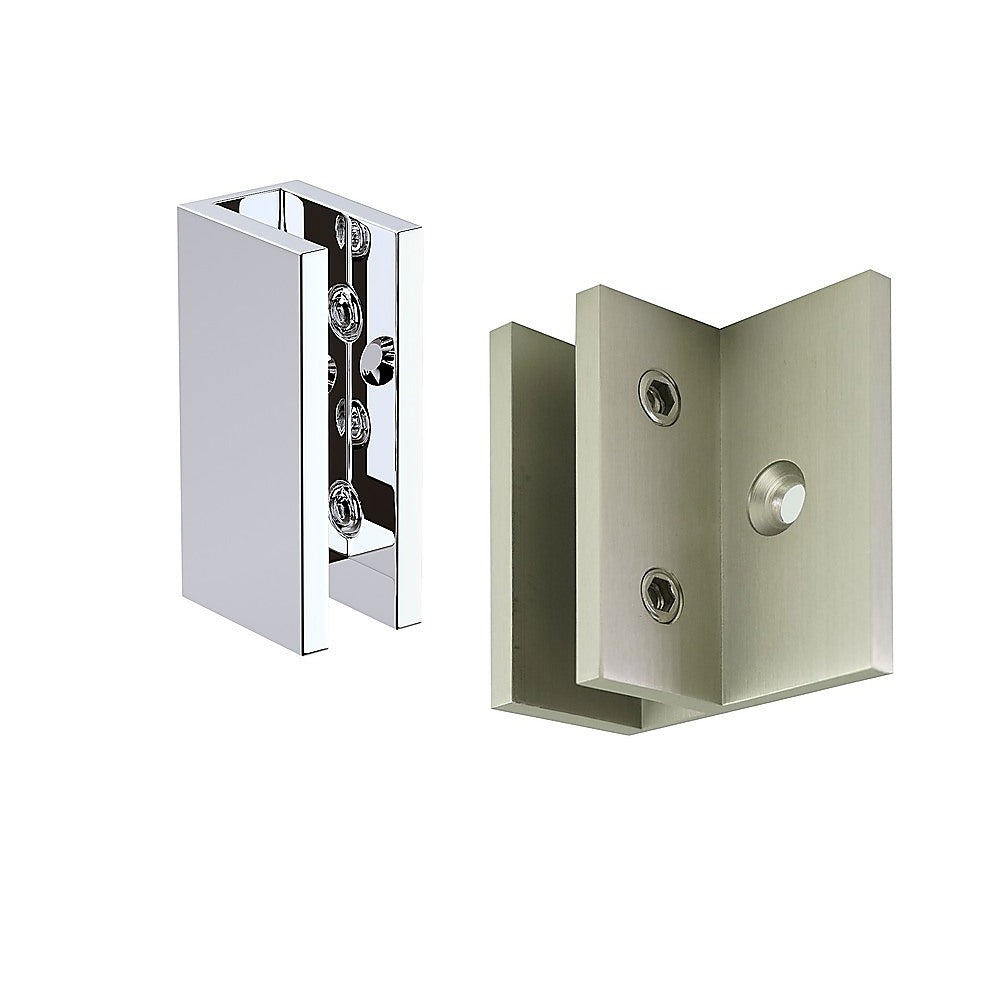 Glass-to-wall/floor Shower Screen U-Brackets in Gunmetal