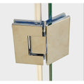 135 Degree Glass to Glass Stainless steel Square Shower Hinge in Gold
