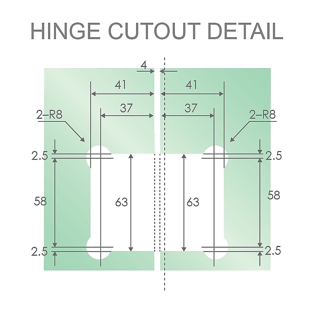 135 Degree Glass to Glass Stainless steel Square Shower Hinge in Gold