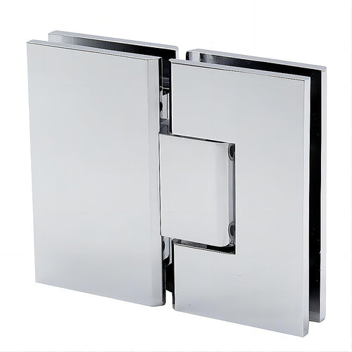 180° Brass Glass-to-Glass Shower Hinge – Chrome
