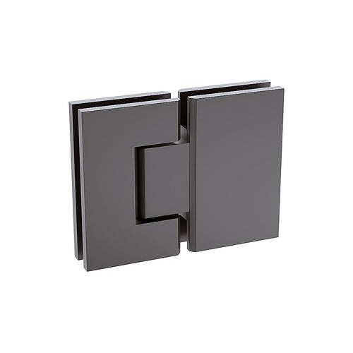 180° Brass Glass-to-Glass Shower Hinge – Gunmetal