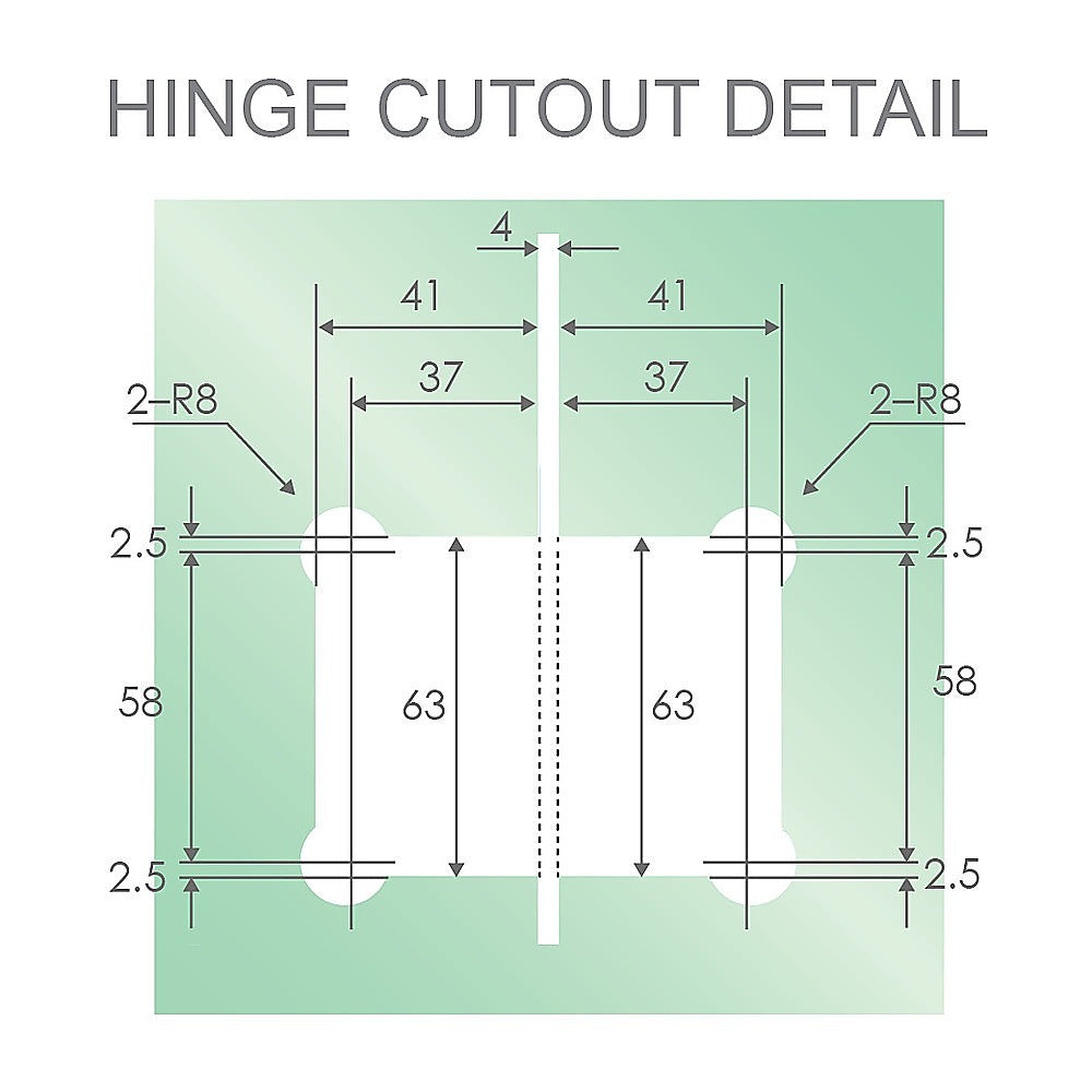 180 Degree Stainless steel Glass to Glass Shower Door Hinge in Nickel