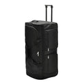 Large Black Wheeled Travel Duffle Bag Rolling Luggage Trolley for Sports and Getaways