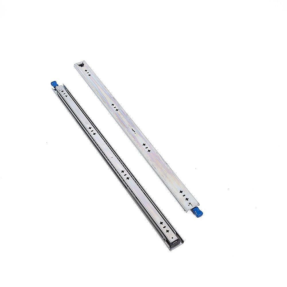 80cm Drawer Runners Pair – Heavy Duty 100kg Locking Slide Rails