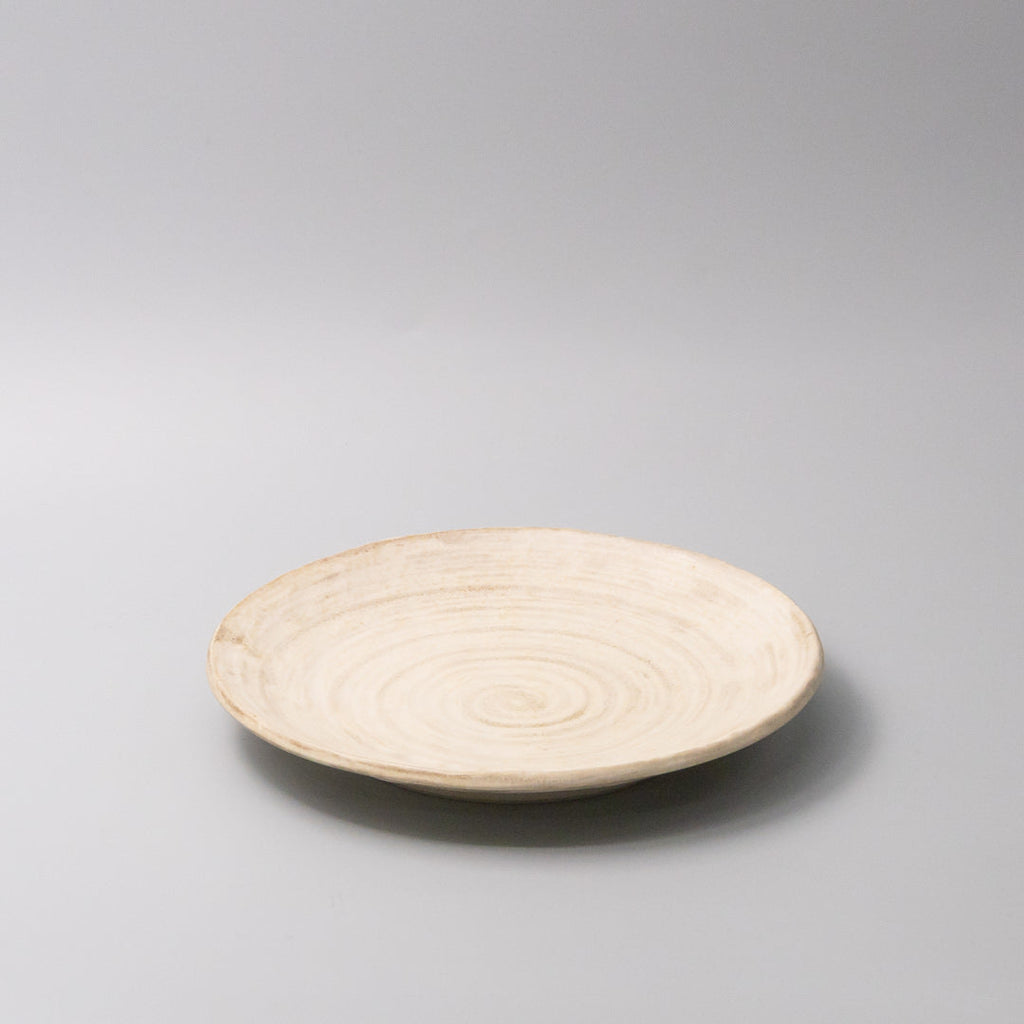 Thick Edge Plate 25cm Washed Sandstone