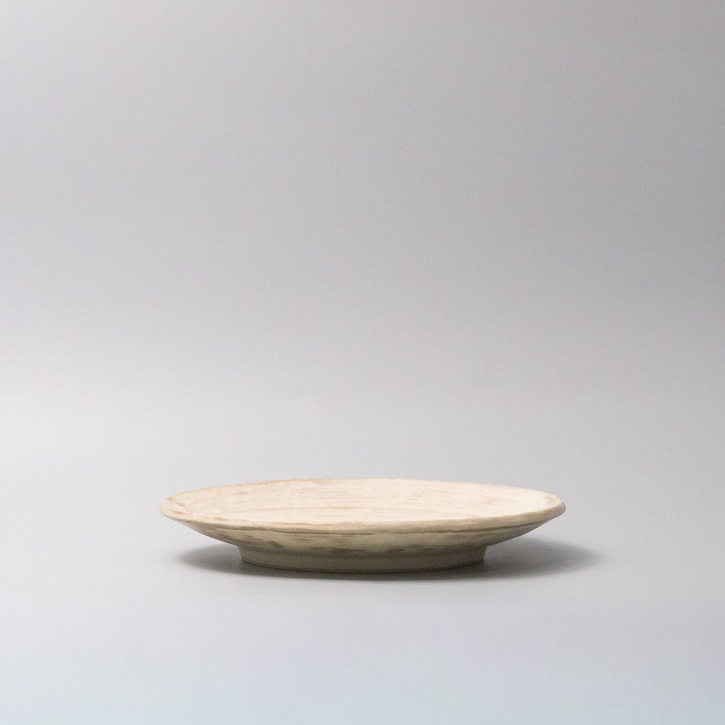 Thick Edge Plate 25cm Washed Sandstone