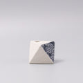 Vase Triangular White Chrysanthemum 130ml