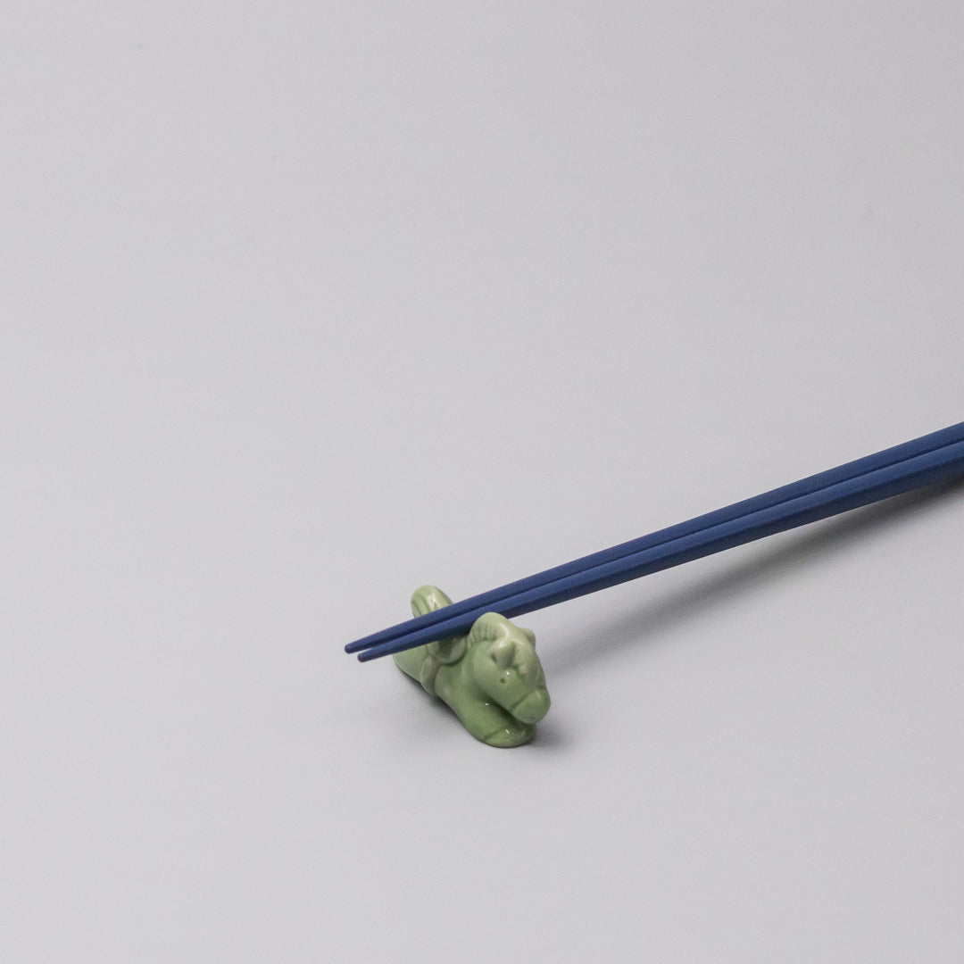 Green Horse Chopstick Rest