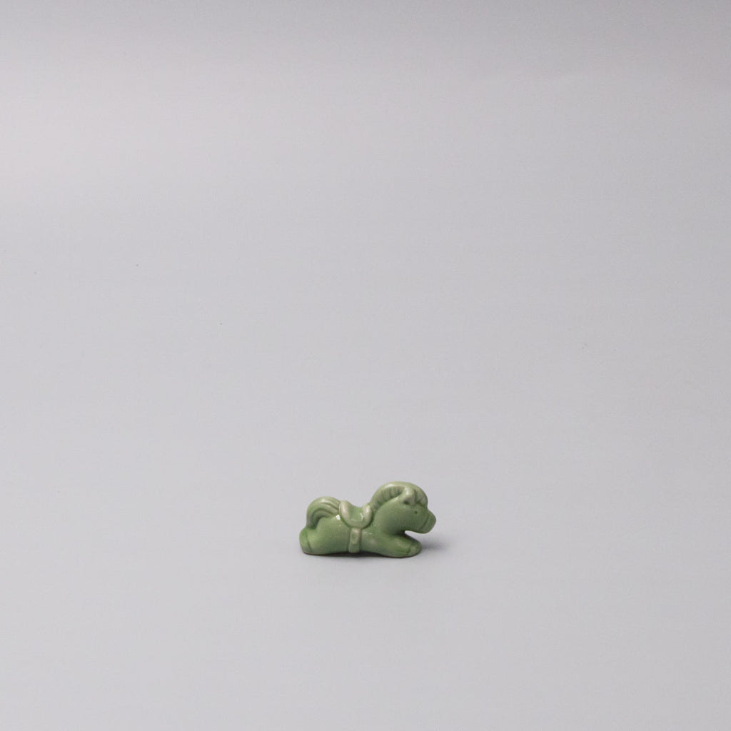 Green Horse Chopstick Rest