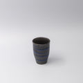 Sushi Mug 300ml Bright Blue Spiral On Black Design