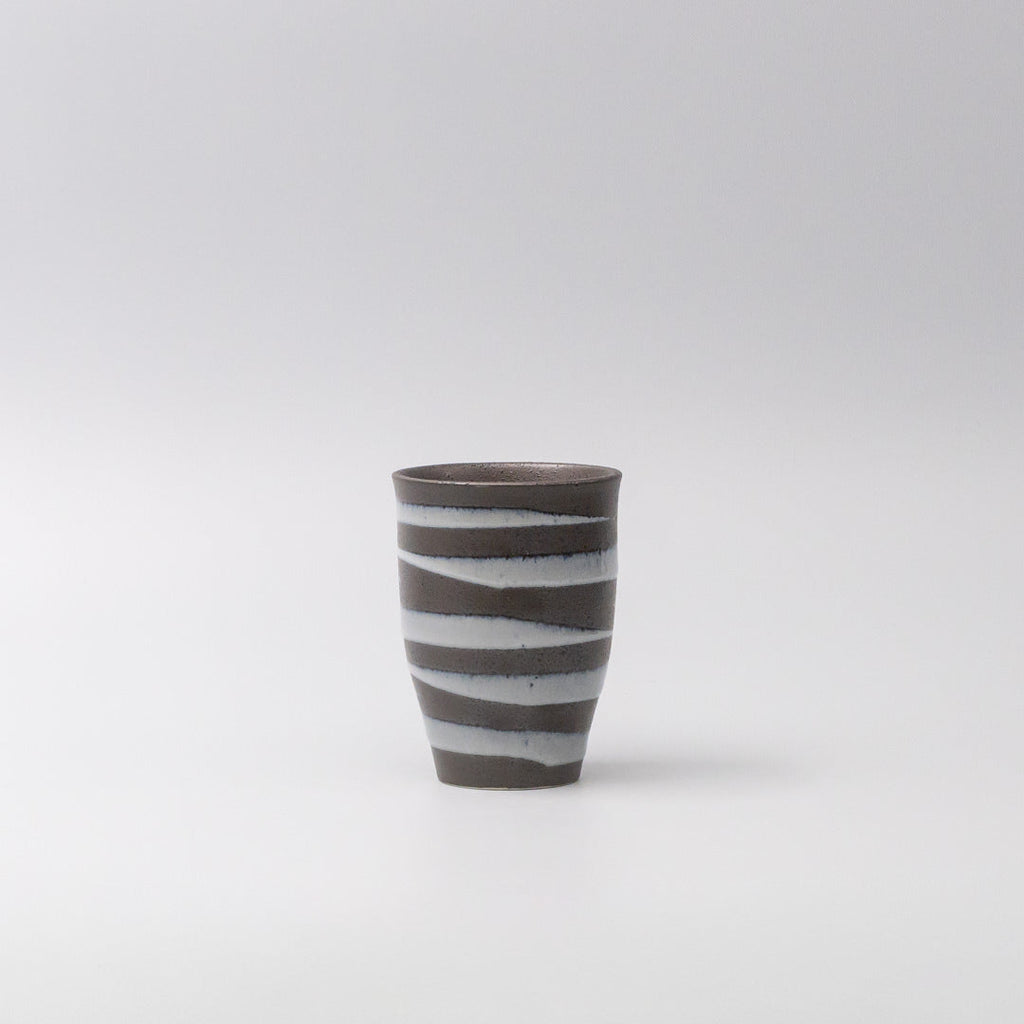 Sushi Mug 300ml Light Blue Spiral On Black Design