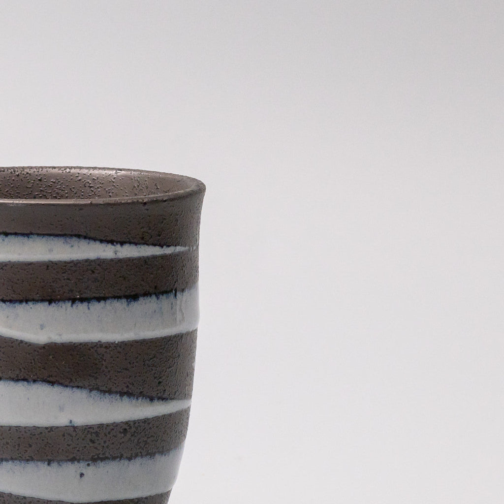 Sushi Mug 300ml Light Blue Spiral On Black Design