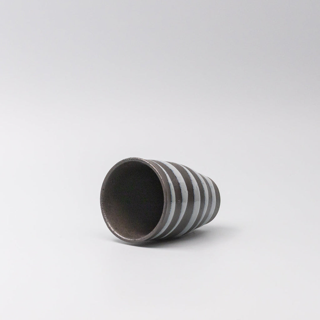 Sushi Mug 300ml Light Blue Spiral On Black Design