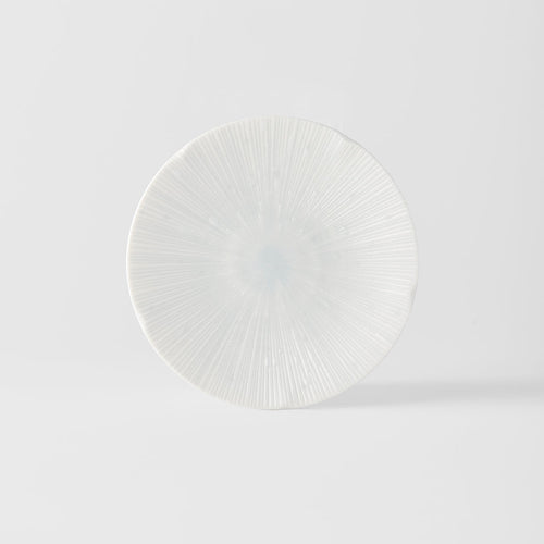 13cm Ceramic Tapas Plate – Ice White Glaze