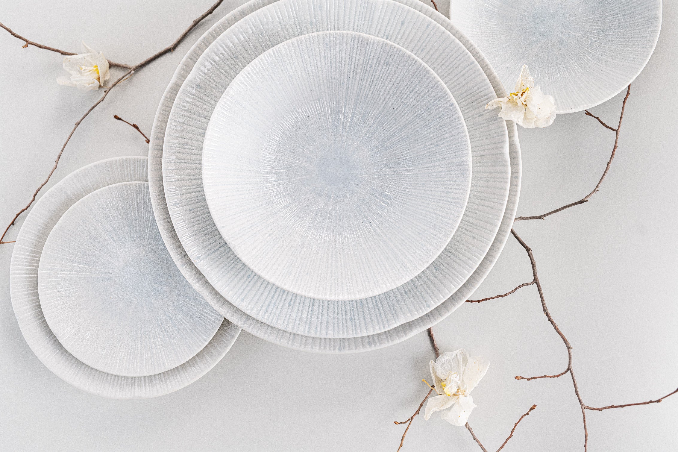 Tapas Plate 13cm Ice White Glaze