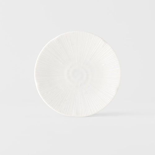 16.5cm Ceramic Tapas Plate – Ice White Glaze