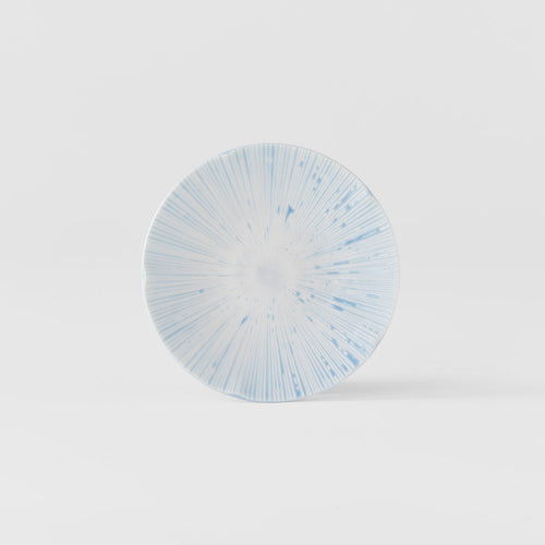 13cm Ceramic Tapas Plate – Ice Blue Glaze