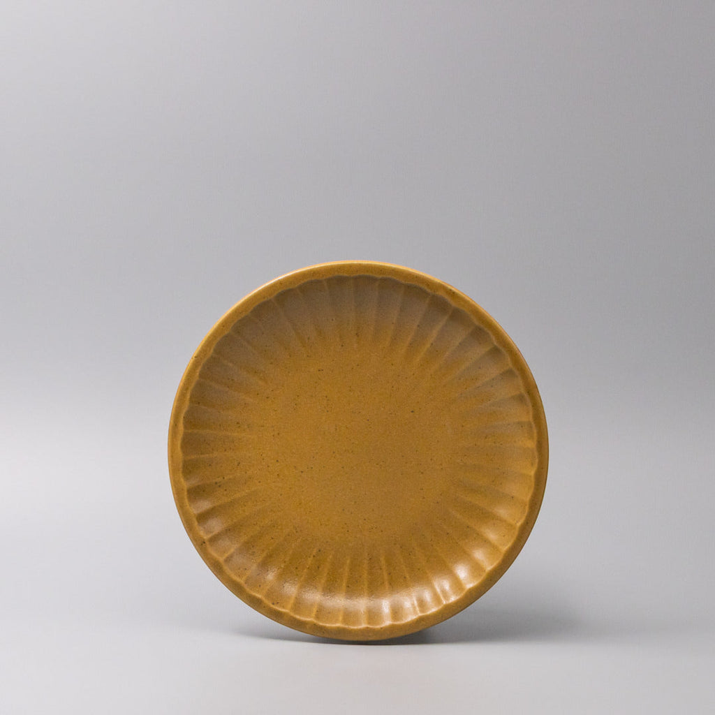 Plate 21.5cm Sunburst Turmeric Glaze