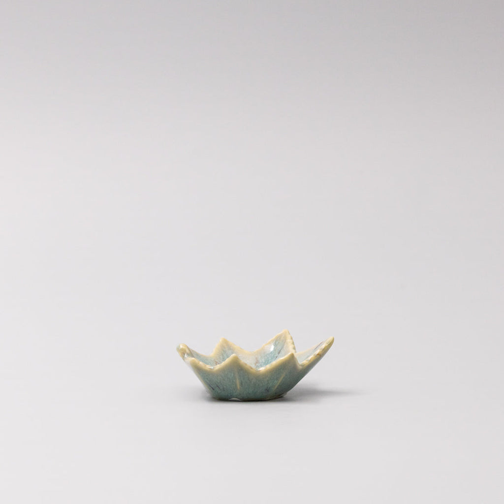 Sauce Dish Maple Leaf 6cm Mint Green