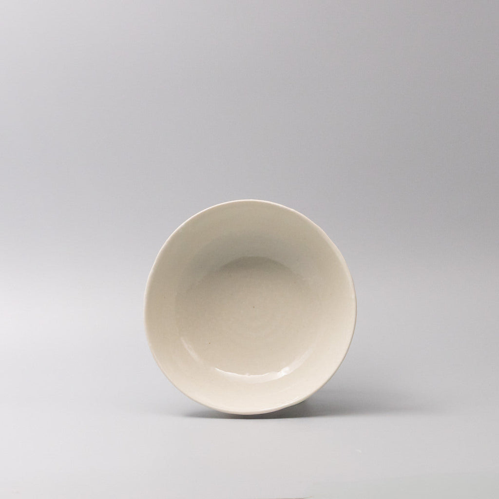 Kanso Soft White Organic Bowl – 17cm
