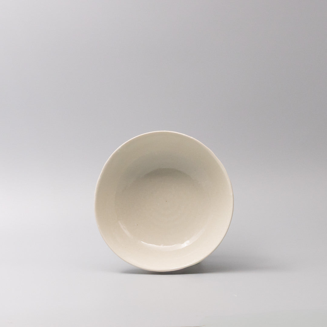 Kanso Soft White Organic Bowl – 17cm