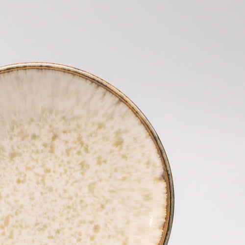17cm Ceramic Tapas Plate – Ivory Pearl Glaze