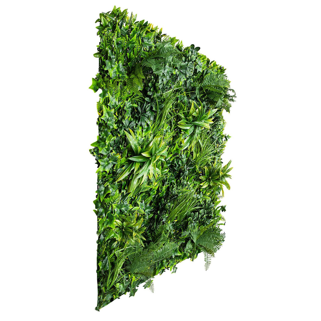 Luxury Snowy White Vertical Garden / Green Wall UV Resistant 100cm x 100cm