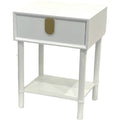Balmoral Bedside Table – White and Gold
