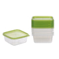 84-Pack 600ml Square Food Containers