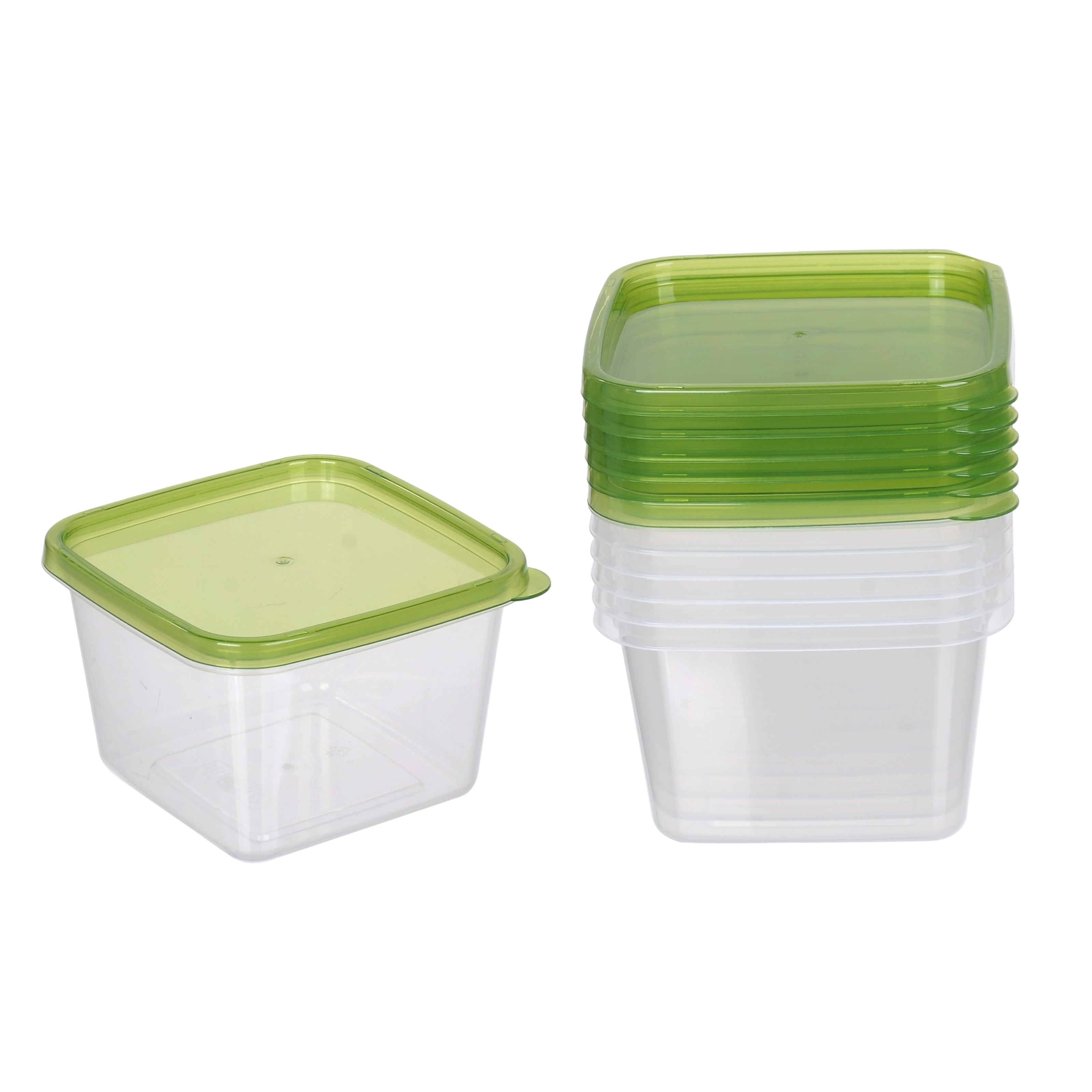 72-Pack 1L Square Food Containers