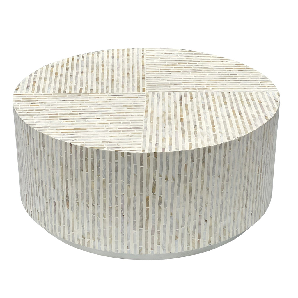 PURIST MOTHER OF PEARL HAND MADE COFFEE TABLE
